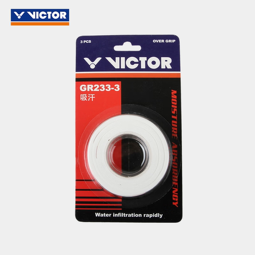 威克多VICTOR胜利羽毛球拍手胶耐用粘性防滑握把胶GR233/262/234