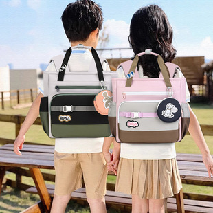 横版小学生补习袋手提袋儿童辅导班书包男女大容量补课包定制印字