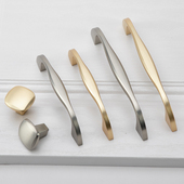 柜门拉手现代简约 衣柜橱柜抽屉北欧单孔柜子把手金色拉丝把手