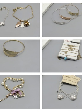 欧美大牌百搭精致炫彩首饰礼包手链女气质高级感