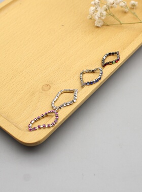 叠戴4款不褪色镀银彩色戒指