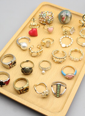 日单贵牌小众优雅复古戒指