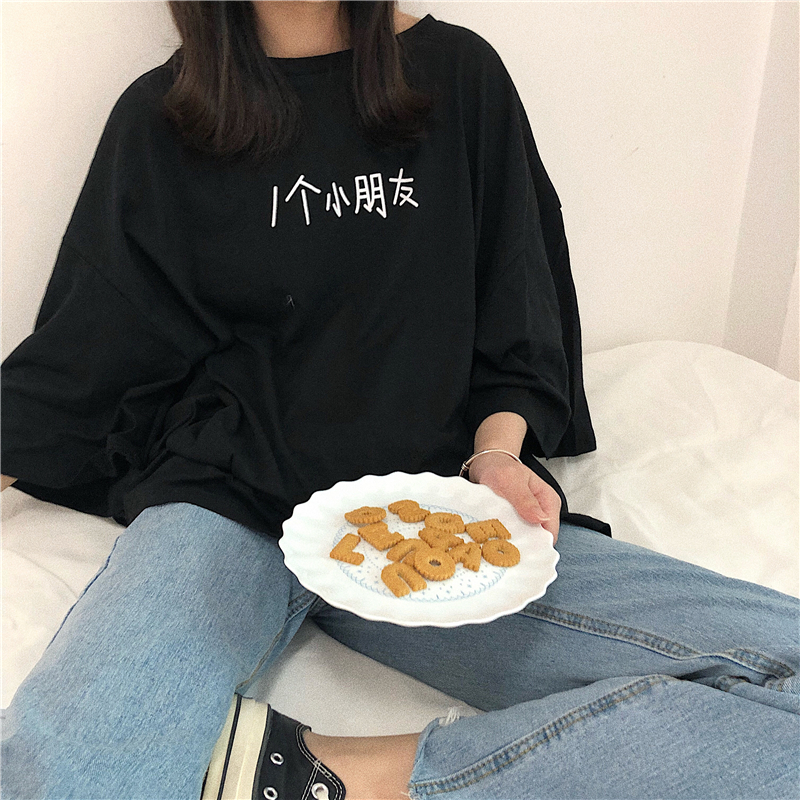 胸围140一个小朋友宽松短袖加肥