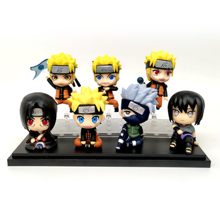 卡卡西PVC人偶车载摆件礼物 现货火影忍者疾风传鸣人宇智波鼬公仔