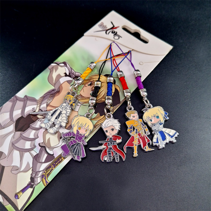 现货 命运远坂凛四坠钥匙扣 fate伊莉雅亚瑟王手机绳动漫公仔挂件