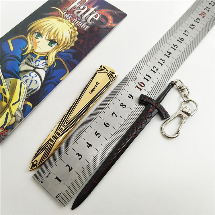 现货命运塞巴吾王黑化圣剑挂扣 FATE王者之剑钥匙扣 日本动漫吊坠