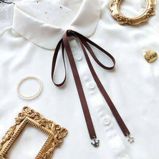 蝴蝶结丝带配饰领口手打领结配饰chic学院风飘带衬衫 新款 领结 包邮