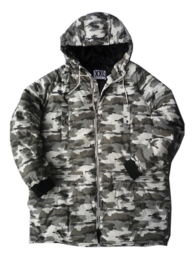 清仓特价抛货 胸136-150CM大码棉衣冬男大连帽加长款棉服外套1980