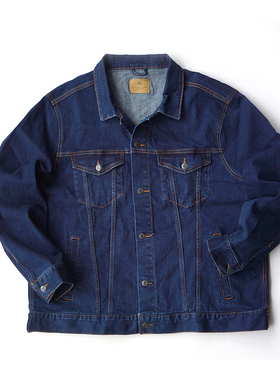 胸围138CM加肥加大码欧版男款春秋 全棉休闲牛仔衣单夹克2456