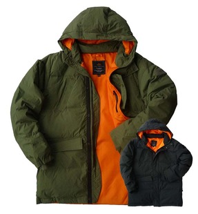 胸围130-140CM 加肥加大码胖男冬 美版N3B连帽极地防寒羽绒服2263