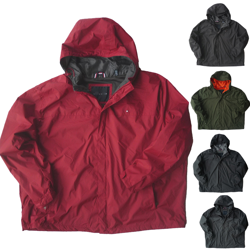 男防风雨宽松型大码春秋夹克