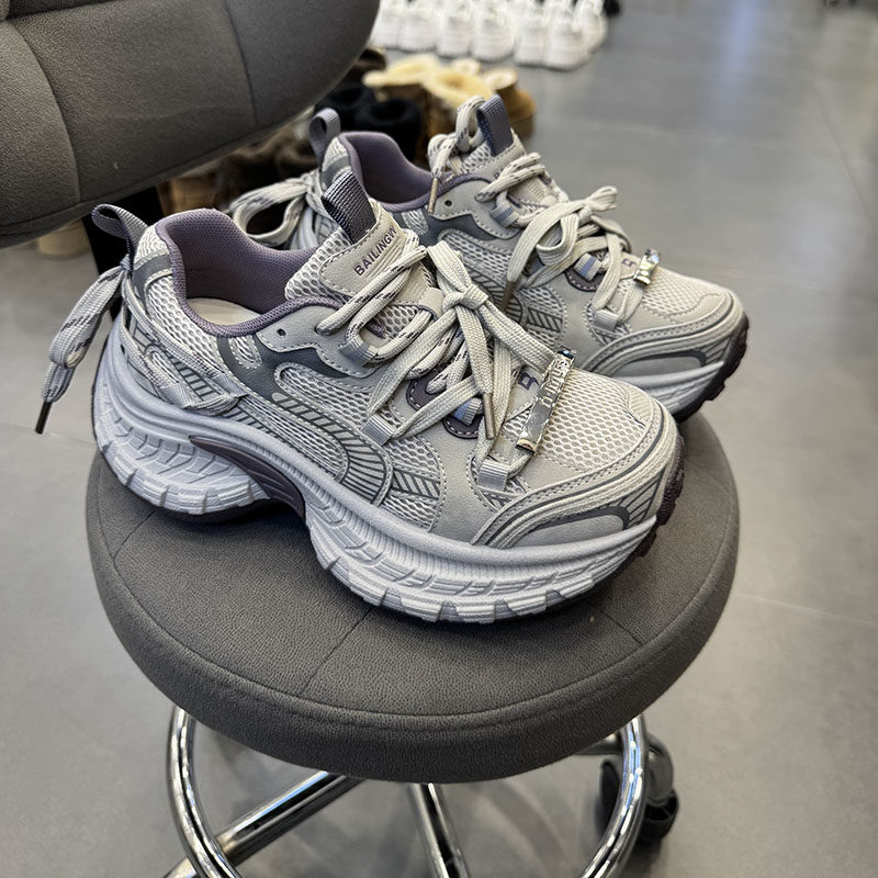 老爹鞋厚底松糕鞋女2026春季新款交叉绑带增高百搭休闲鞋单鞋1457,女鞋,松糕（摇摇）鞋,淘宝优惠券,粉丝福利购,淘宝优惠卷