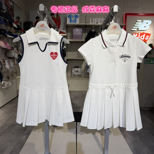 NB女童夏季甜美翻领无袖连衣裙