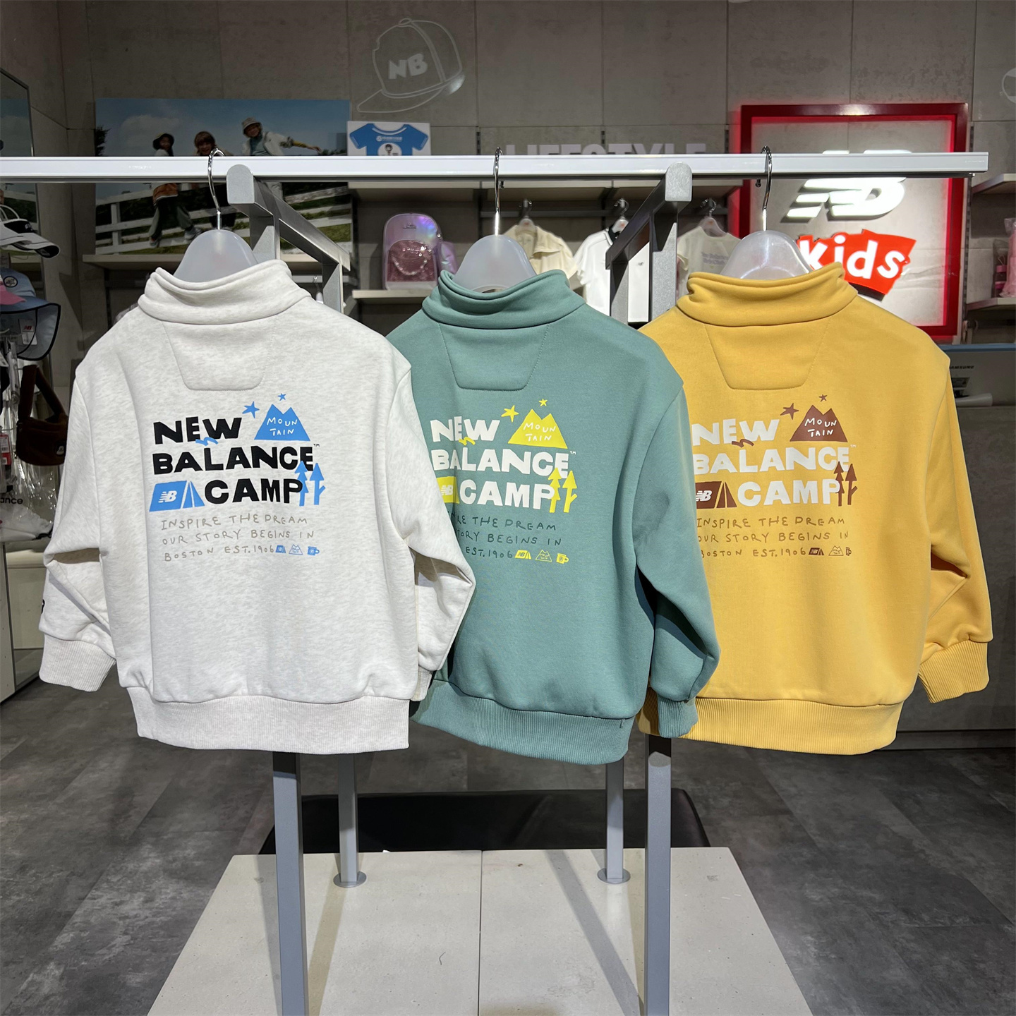 NB男童女童儿童高领针织卫衣