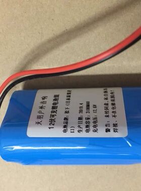 大圣至尊宝天羽宇声鸡博士终结者阳春仔扩音播放器主机电池12.6V
