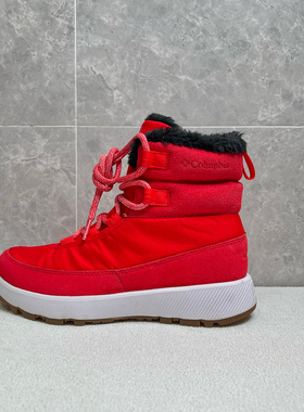 哥 红色雪地靴 waterproof 防水 防滑耐磨保暖性好 外贸原单