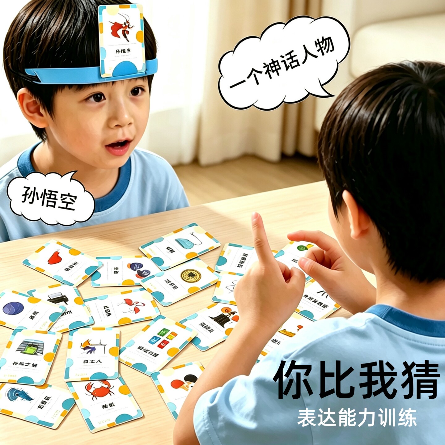 你比我猜卡牌幼儿园阅读区材料