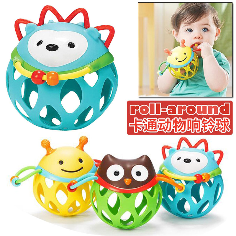 婴儿感触觉软胶球手抓球玩具训练球宝宝按摩感知软球波波球可啃咬