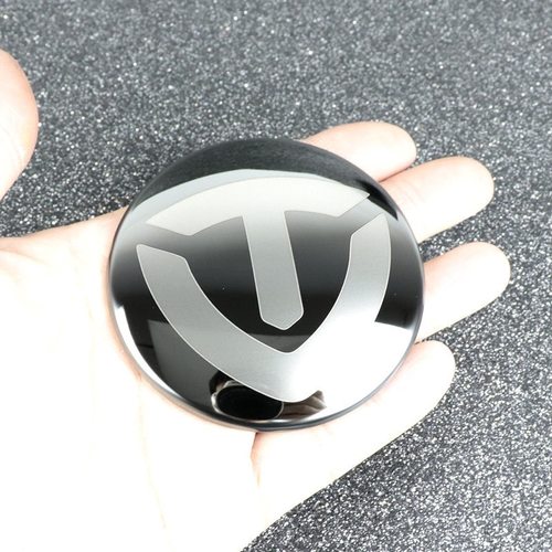 台铃立体车标台铃电动车车标贴LOGO金属圆形反光铭牌贴创意适用