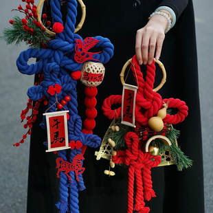 新年装饰2026年马年挂饰年味春节过年氛围布置贺年门挂入户门挂件