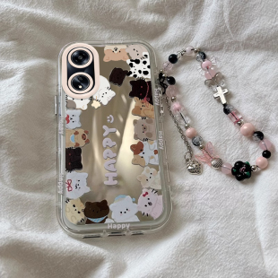 a95创意92s卡通a8猫咪小狗a57泡芙软壳a32硅胶套a3i全包A2Pro防摔a11s壳A5活力版 适用OPPOA98手机壳97 6新款