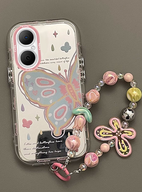 适用华为畅享80手机壳新款畅享70网红Hi畅享60s好看的60女50油画蝴蝶20Pro硅胶保护套10Plus全包防摔壳