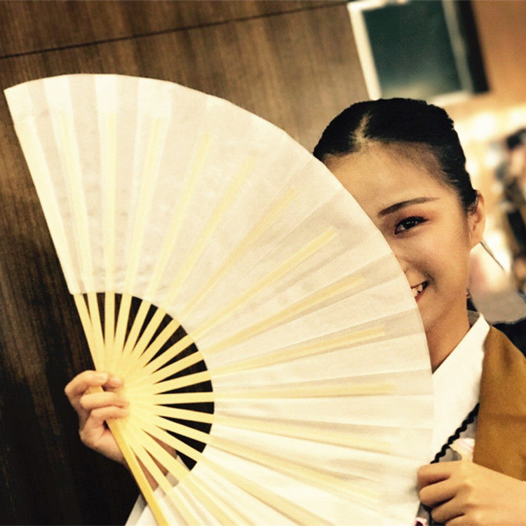舞蹈纸扇书生绢布扇绸布表演折扇