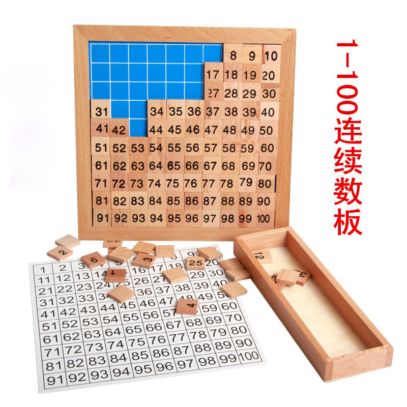 蒙氏百数板算术教具