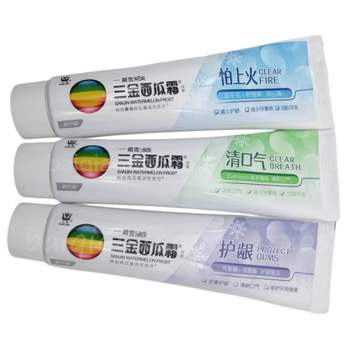 3支价三金西瓜霜牙膏护龈怕上火
