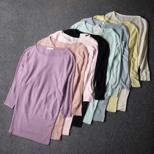 多款 A059 仿羊绒针织衫 外贸日单高弹力柔软好肤感长款 多色 补货