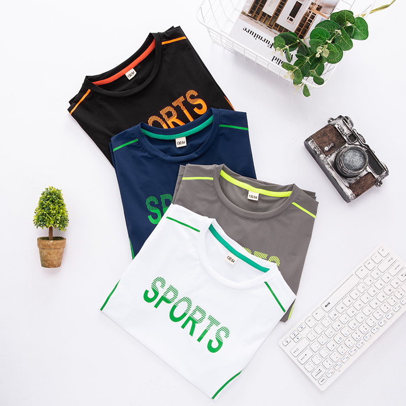 短袖半袖上衣速干冰丝