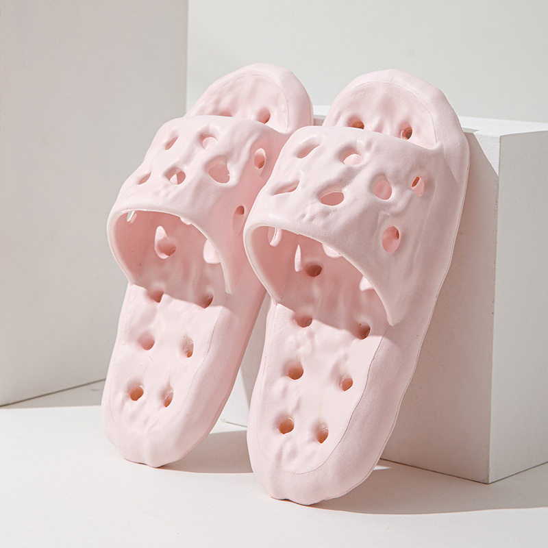 日本进口MUJIE拖鞋家用夏浴室漏水女室内居家洗澡酒店情侣超市镂