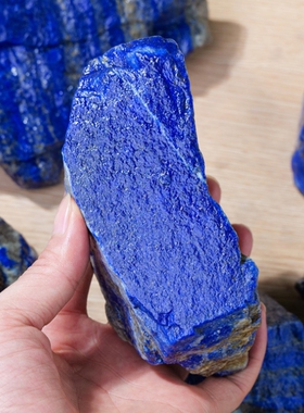 阿富汗天然青金石原石老矿蓝色岩石标本大颗粒装饰摆件石头