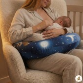 侧卧 月牙型 婴儿哺乳靠垫可拆洗外套 喂奶神器 纯棉孕妇护腰抱枕