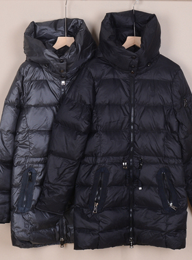 RL106女装长款羽绒服小马仔厚款羽绒外套