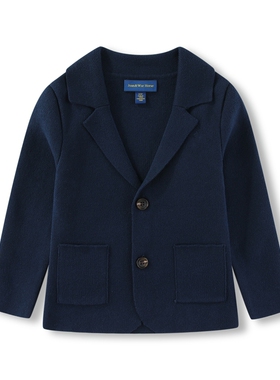 RL148男童小马标春秋针织厚款休闲外套 小西装时尚百搭