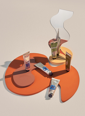 DNJ异形几何体亚克力镜面美妆护肤品拍摄摆拍道具装饰摆件摄影台