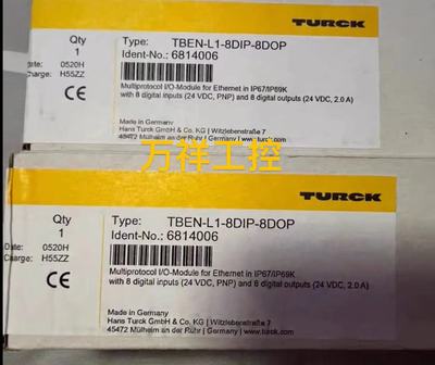 TURCK图尔克模块TBEN-L1-8DIP-8DOP全新原装6814006 询价