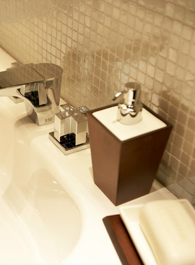 日本直邮SANEI台面式双阀面盆混合水龙头冷热水芯100mm弹出式拉杆