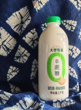 欧亚大理牧场0蔗糖酸奶 1公斤装*6瓶 家庭装大容量更实惠