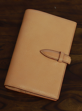 复刻Brelio手账本 Mbox二折插扣 A7/M5/A6波妞原色活页真皮手账