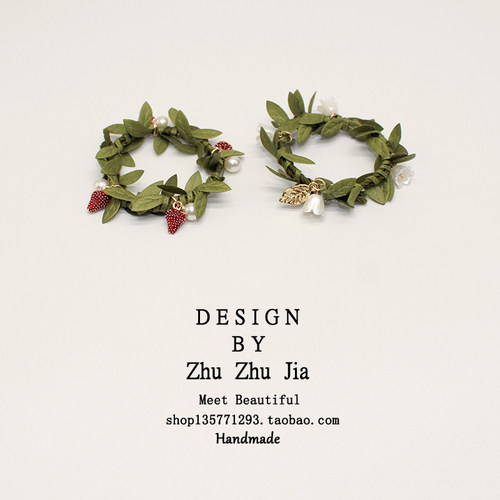 森系手工头绳发圈气质