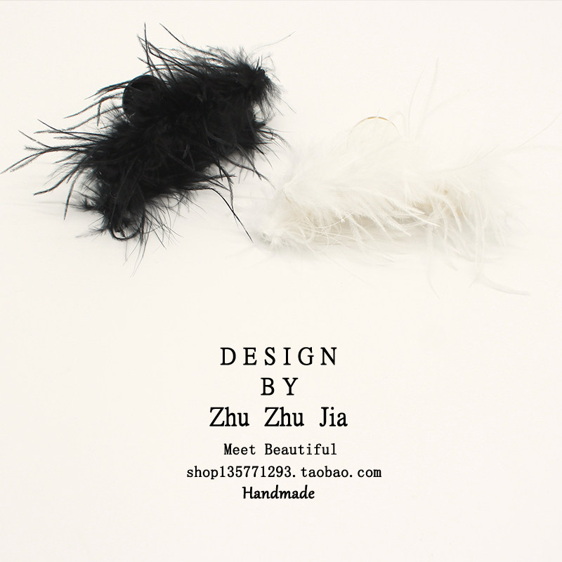 纯欲ins风鸵鸟羽毛发夹后脑勺盘发抓夹头饰鲨鱼夹超仙高级感头饰,饰品/流行首饰/时尚饰品新,发饰,淘宝优惠券,粉丝福利购,淘宝优惠卷