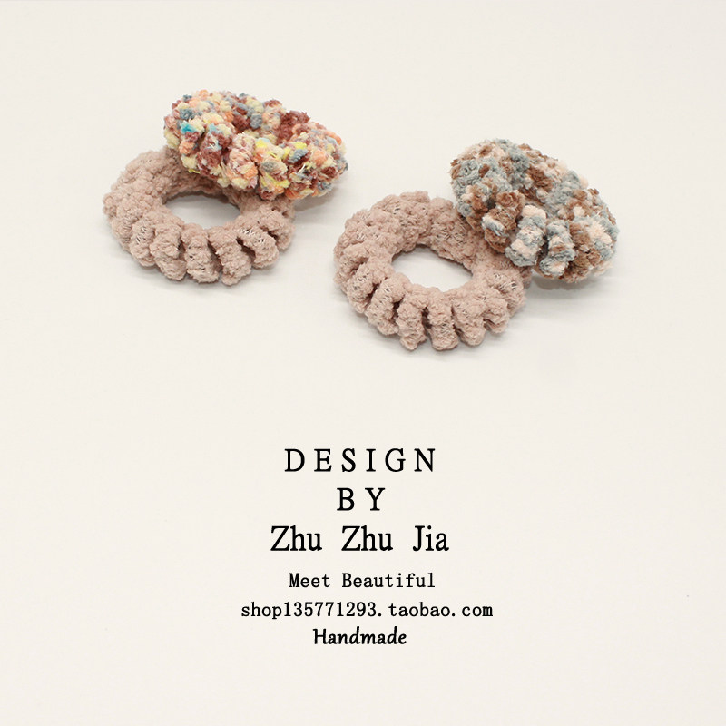 毛绒彩色电话线发圈女简约百搭不伤发头绳软糯糯基础扎马尾头饰女,饰品/流行首饰/时尚饰品新,发饰,淘宝优惠券,粉丝福利购,淘宝优惠卷