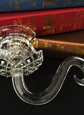 婚庆水晶烛台配件家居装饰摆件灯罩烛台弯壁吊坠 空管放风罩现货