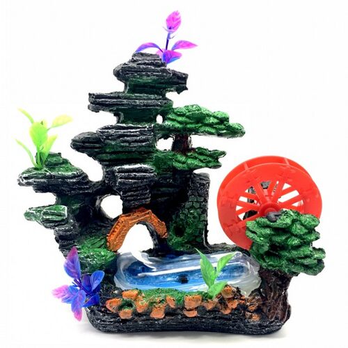 大小号可转动风车包邮鱼缸造景