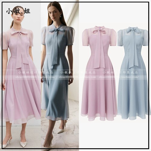 26春韩国设计师品牌BAU by Bride And You新3月蝴蝶结连衣裙