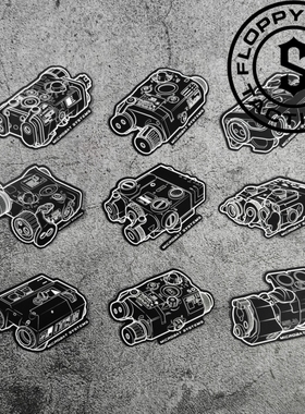 【软趴趴复刻】MICROBAT LSR DECAL贴纸PEQ15 NGAL LA5 DBAL MAWL