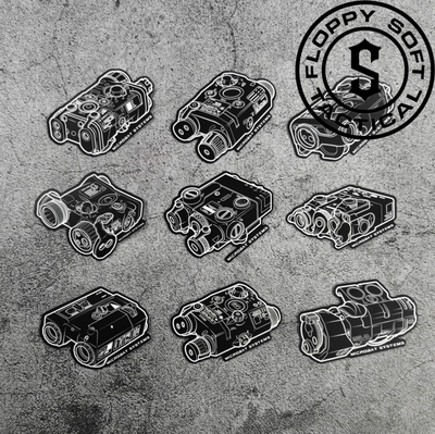 【软趴趴复刻】MICROBAT LSR DECAL贴纸PEQ15 NGAL LA5 DBAL MAWL