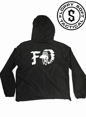 FOG 黑色 半拉链防风透气超薄防晒皮肤风衣外套